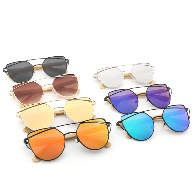 Polarisierte Sonnenbrille aus Bambusholz