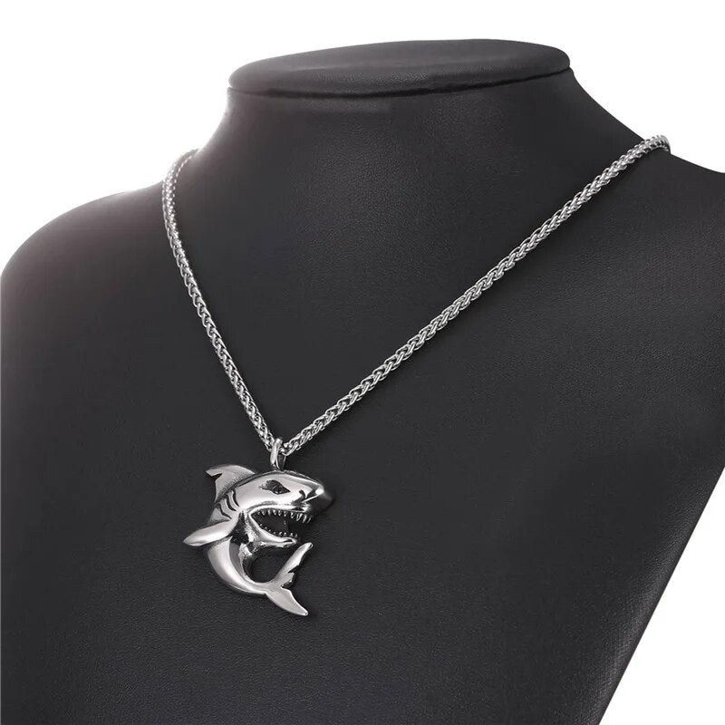 Men Stainless Steel Jewelry  Animal Necklaces