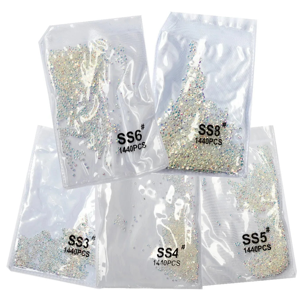 3D Non Hot Fix Flat Back Nail Art Decorations
