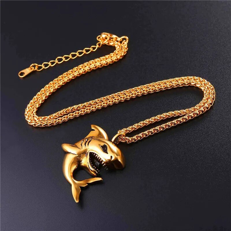 Men Stainless Steel Jewelry  Animal Necklaces
