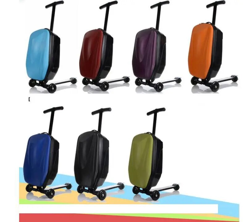 Skateboard Rolling Luggage 20 Inch Travel Luggage