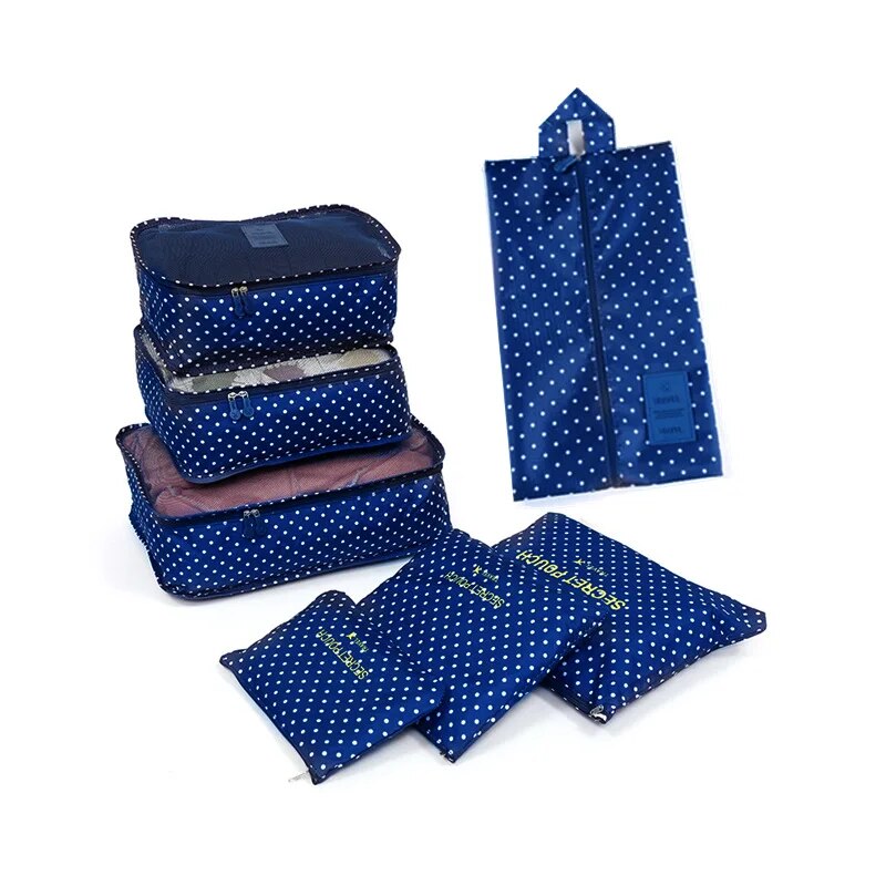 7Pcs/set Trip Luggage Clothes Finishing Kit