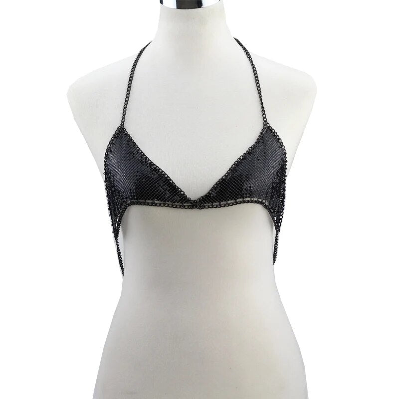 Harness Body Jewelry Sequin Body Chain Bra Bikini