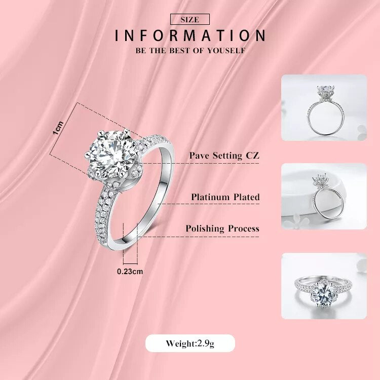 Sterling Silver Engagement Rings