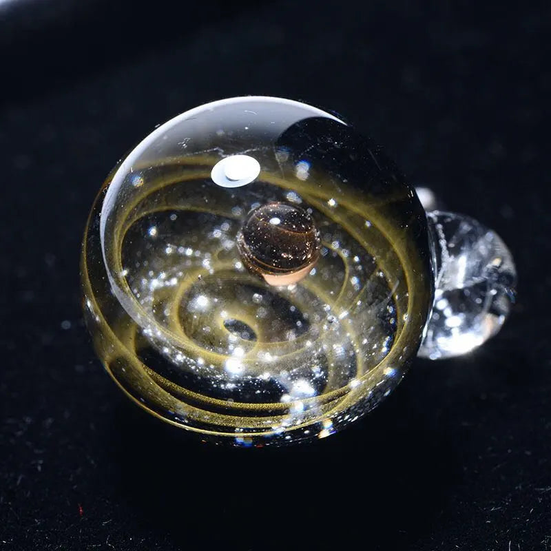 Universe Glass Planets Pendant Necklace