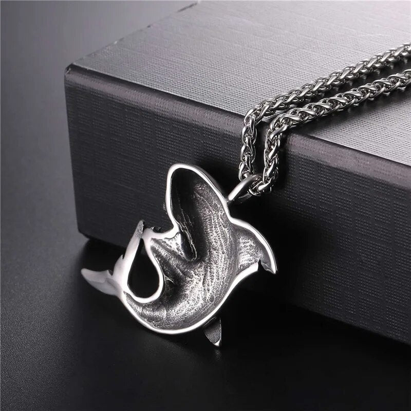 Men Stainless Steel Jewelry  Animal Necklaces