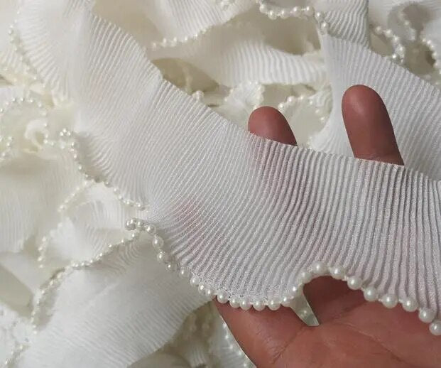 6CM Wide Embroidery Flower Tulle Lace