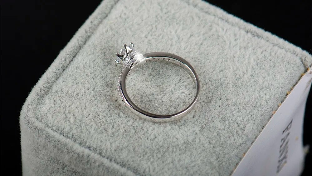 Sterling Silver 5A Zircon Wedding Rings