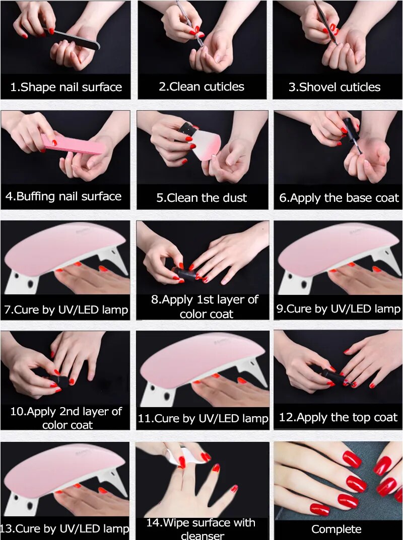 Juego de gel de uñas DIY para diseños de manicura creativos
