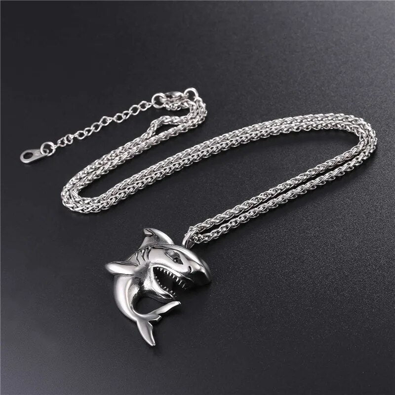Men Stainless Steel Jewelry  Animal Necklaces