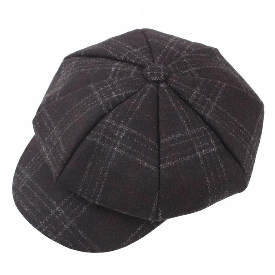 Gorras de tweed de lana Pintores de primavera del ejército vintage