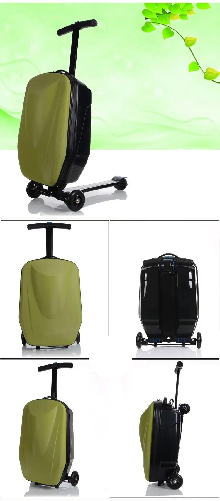 Skateboard Rolling Luggage 20 Inch Travel Luggage
