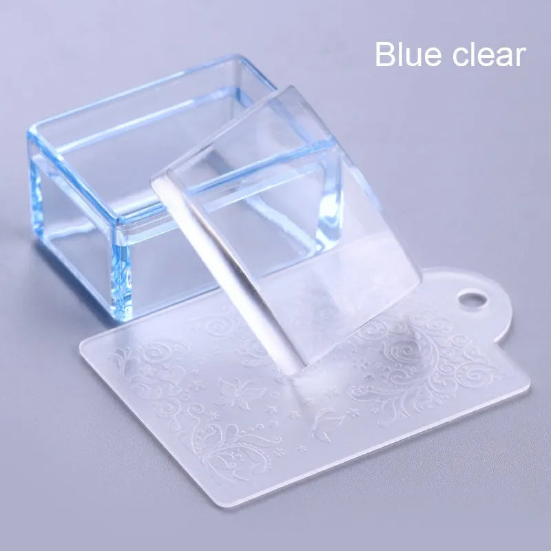 Rectangle Nail Stamper Silicone Plate Tool