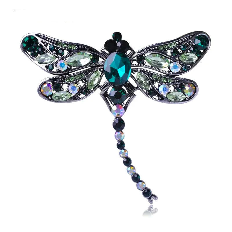 Dragonfly Shining Crystal Hijab Brooches