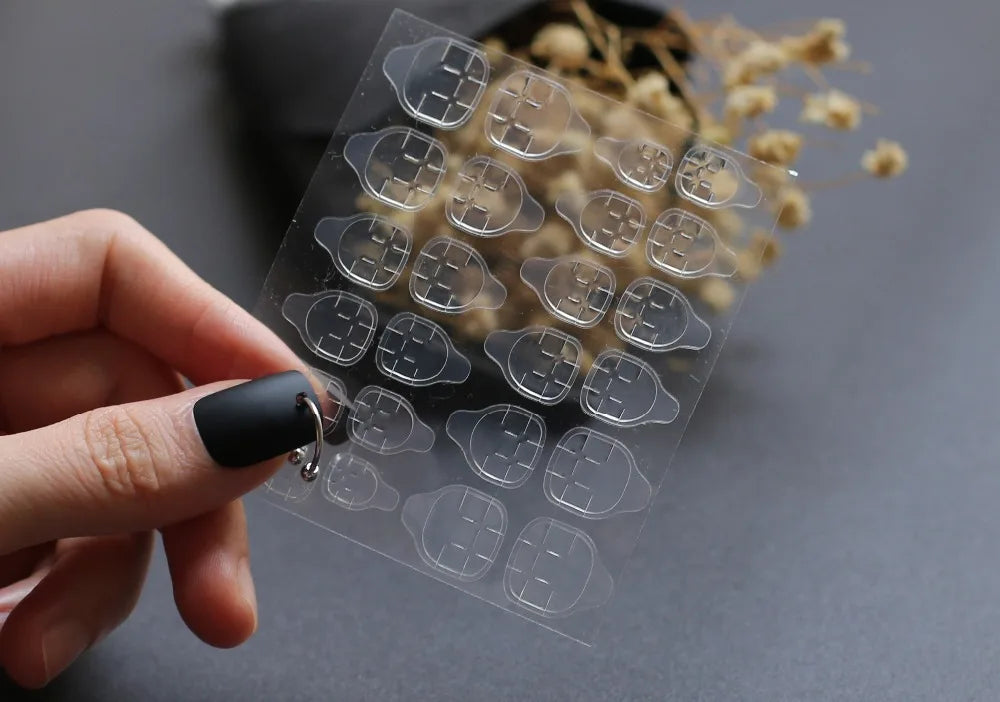 Adhesivo para uñas de doble cara, fácil de rasgar, Jelly Nail