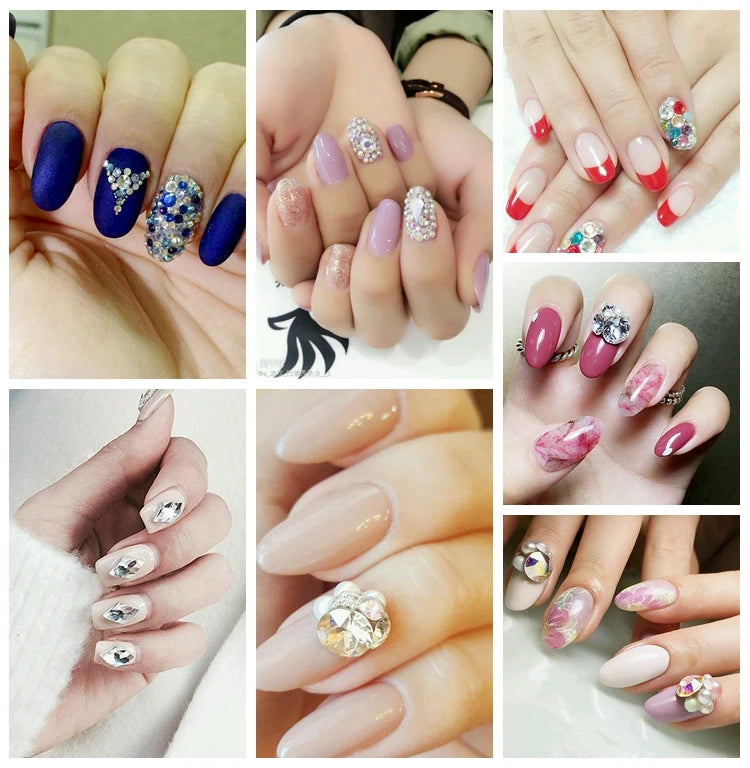 3D Non Hot Fix Flat Back Nail Art Decorations