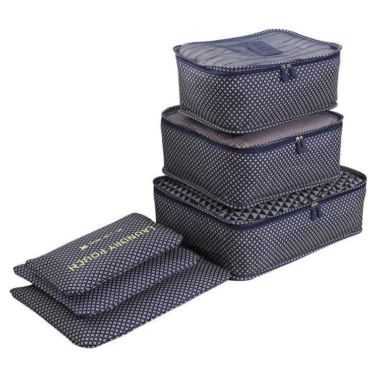 6pcs/Set Travel Organizer Laundry Bag Storage Case