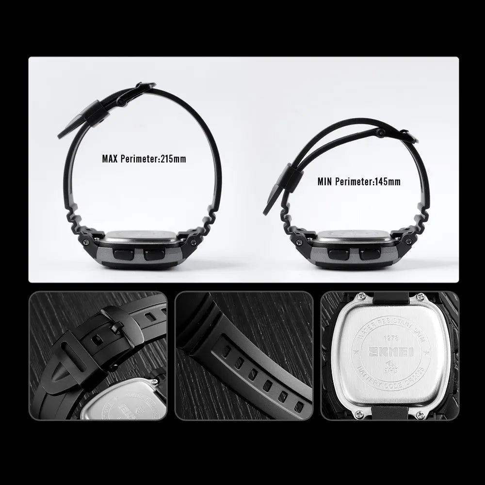 Sports Digital LED Men's Waterproof Watch