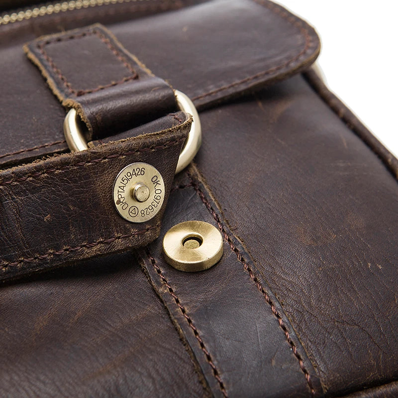 Leder-Aktentasche, Büro-Laptop-Handtasche