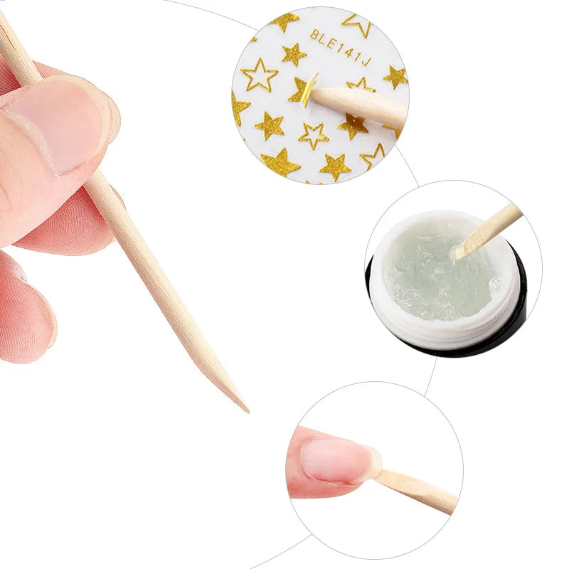 Wooden Cuticle Pusher Remover