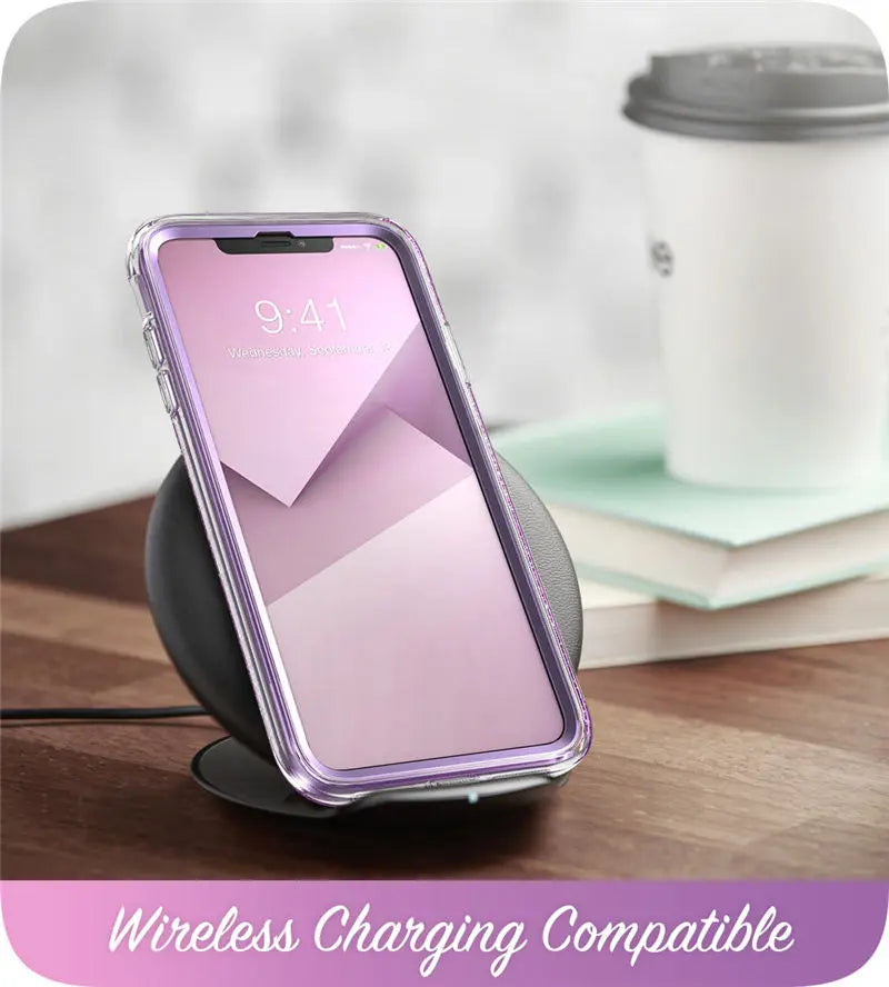 Estuche protector de mármol con brillo de cuerpo completo de 6.1"