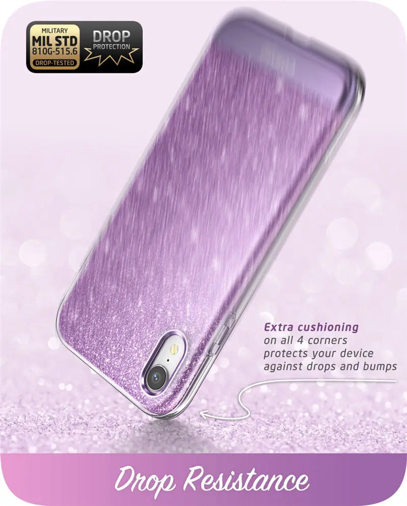 Estuche protector de mármol con brillo de cuerpo completo de 6.1"