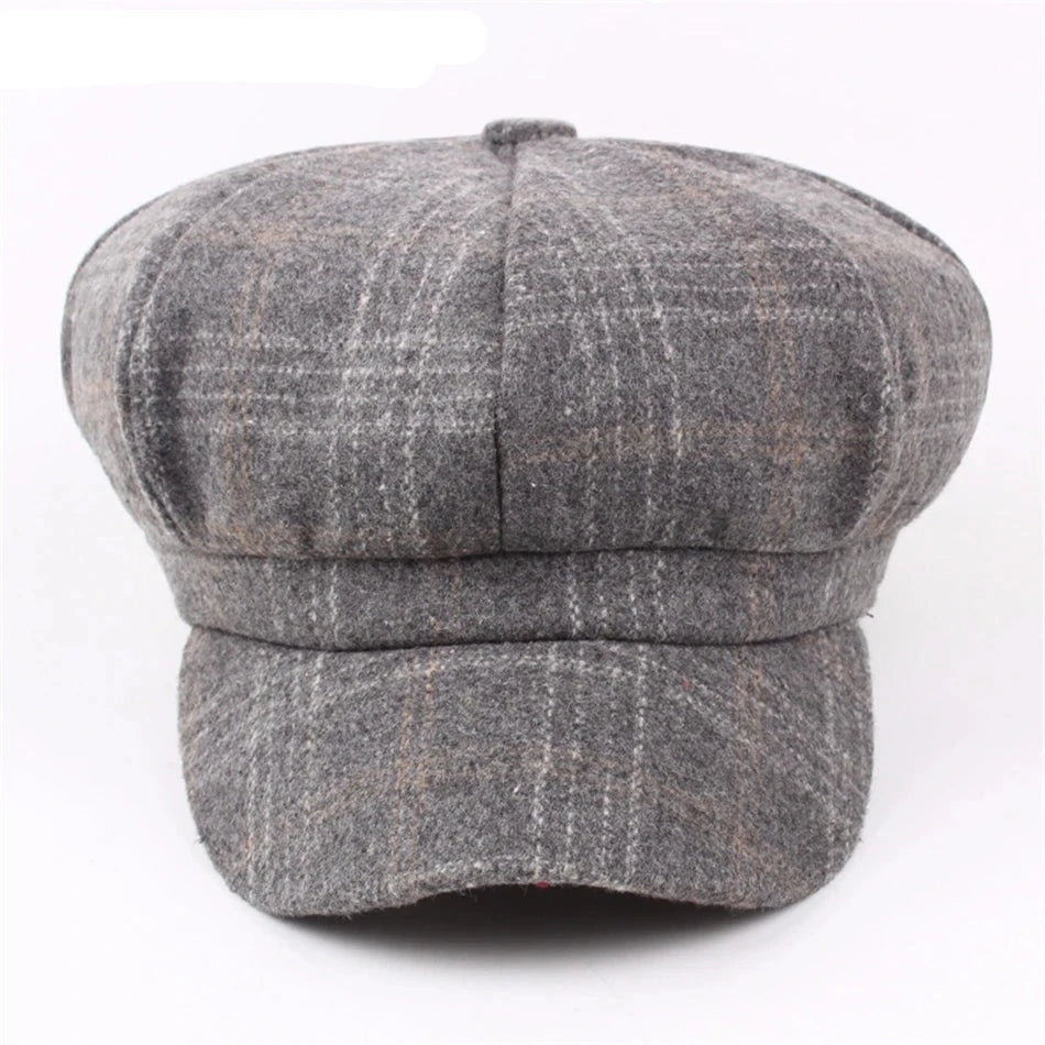 Gorras de tweed de lana Pintores de primavera del ejército vintage