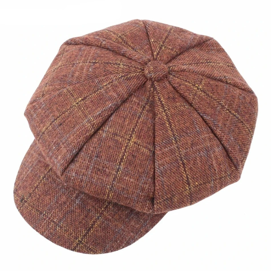 Gorras de tweed de lana Pintores de primavera del ejército vintage