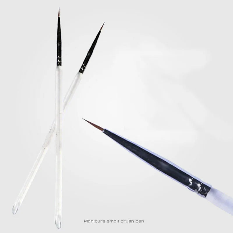2 piezas pincel de dibujo herramienta para manicura y decoración de uñas