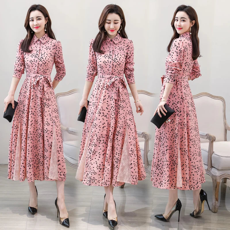 Elegantes, temperamentvolles langes Kleid