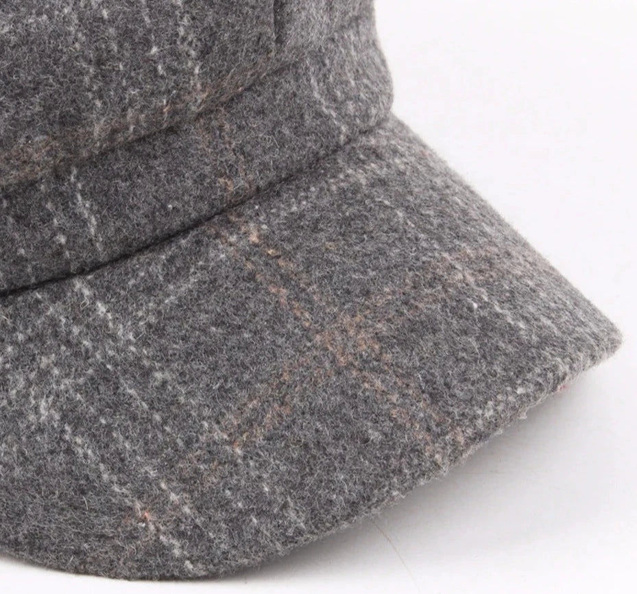 Gorras de tweed de lana Pintores de primavera del ejército vintage