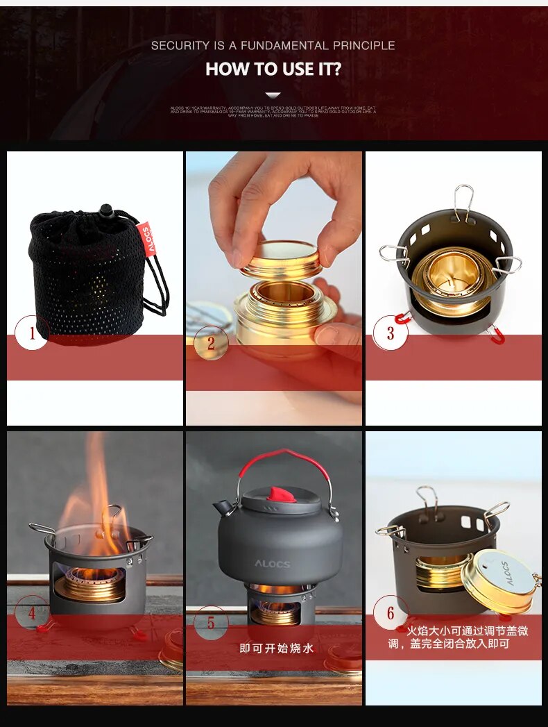 Compact Mini Spirit Burner Stove