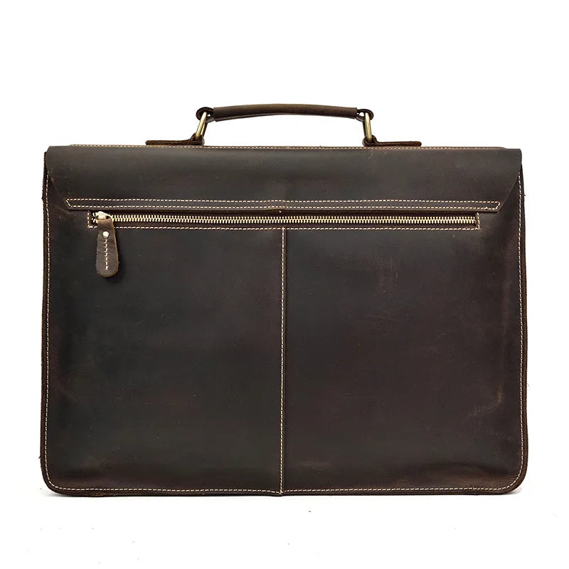 Bolso de hombro vintage 100% cuero genuino