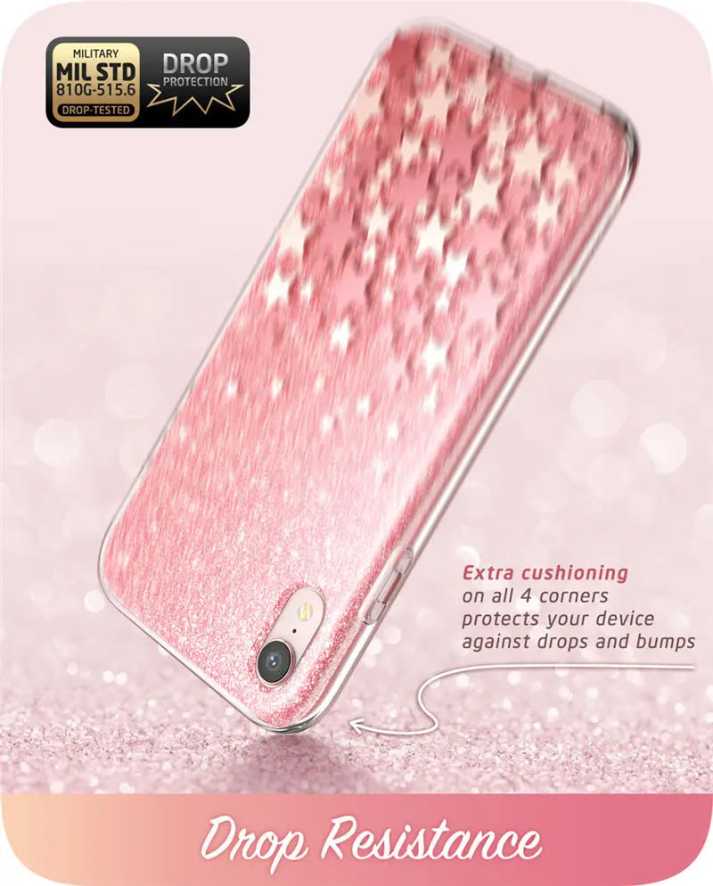 Estuche protector de mármol con brillo de cuerpo completo de 6.1"