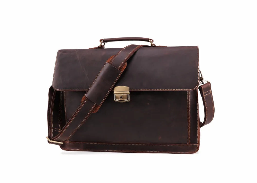 Aktentasche Vintage Messenger Schultertasche