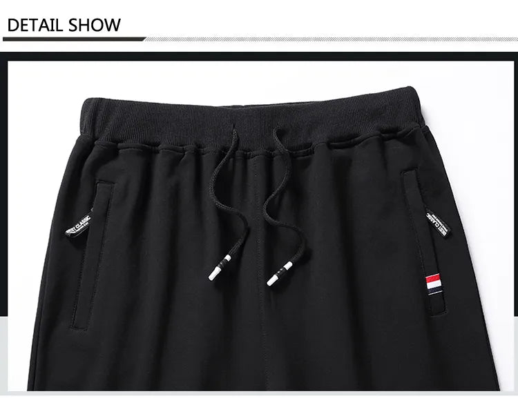Elastic Waist Casual Cotton Track Sweatpants
