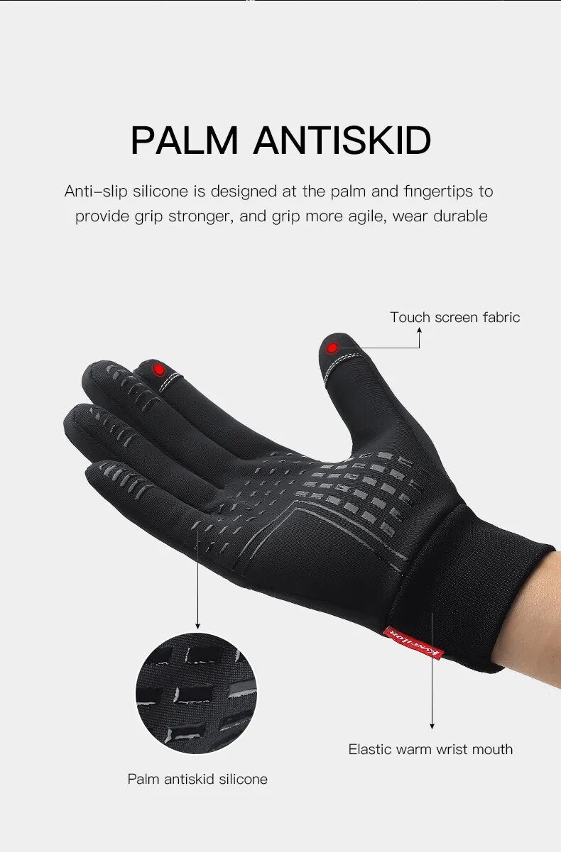 Winter Touch Screen Sport Gloves Windproof Thermal Anti-slip