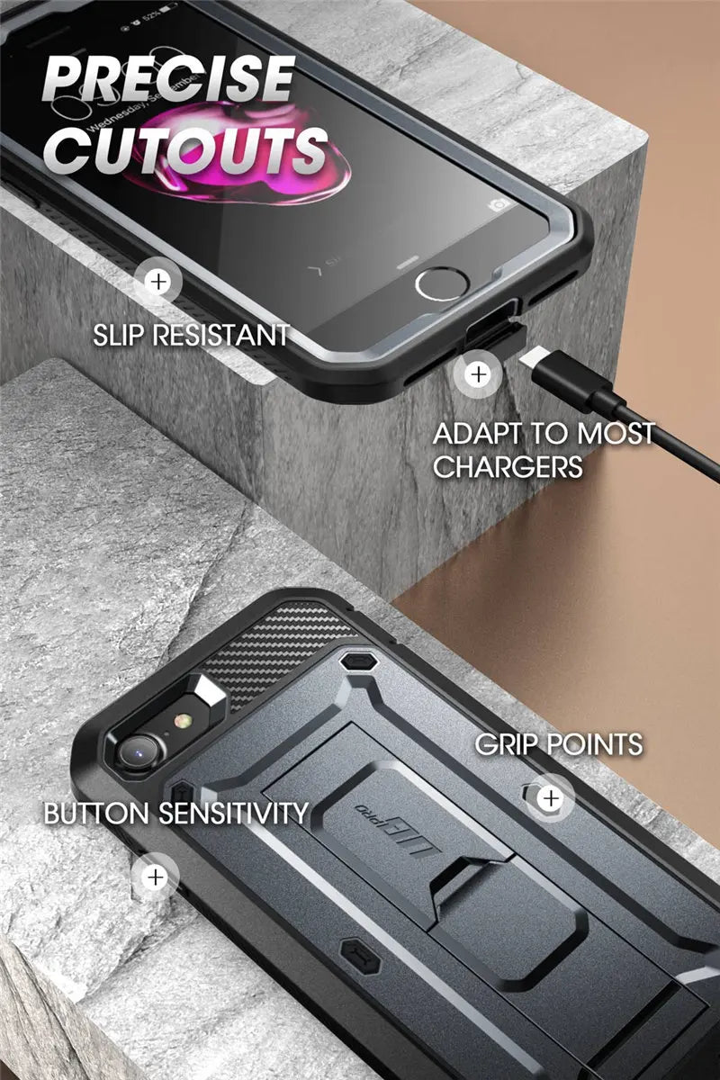 IPhone 7/8 Case Pro Rugged Holster Cover