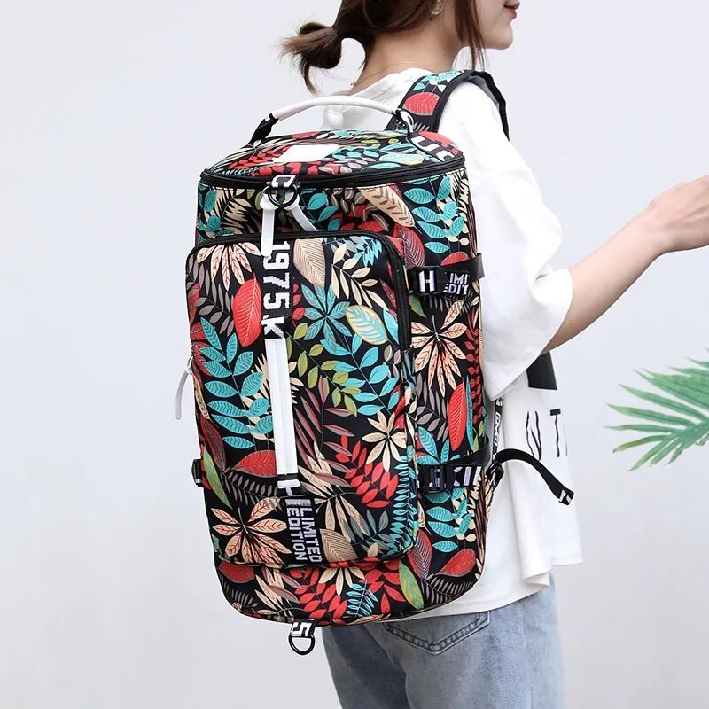 Travel Bucket Backpack Printing  Bag