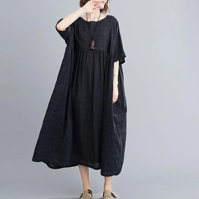 Casual Cotton Vintage Dress