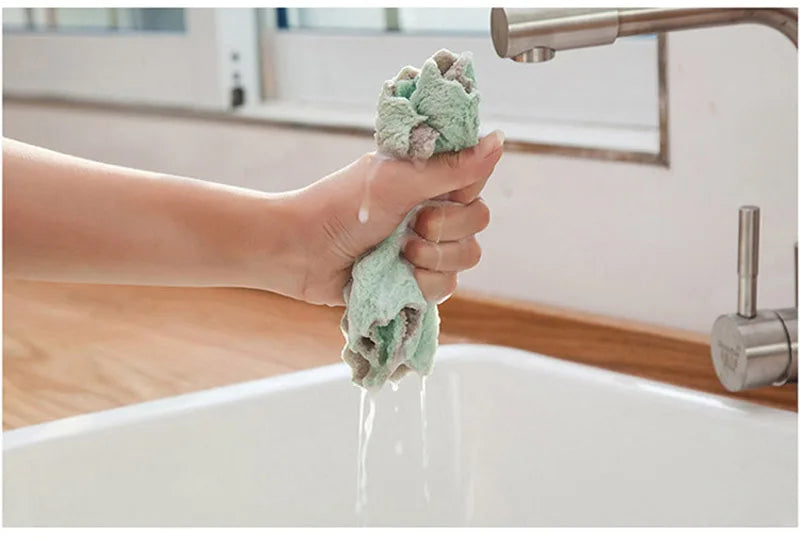 8 Stück Mikrofaser-Handtuch, saugfähige Küchen-Reinigungstücher