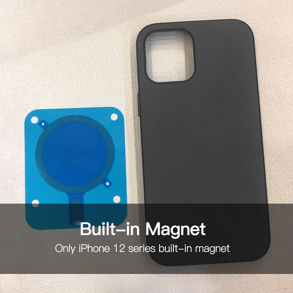Leather Luxury Business Cow Magnet Phone Cases