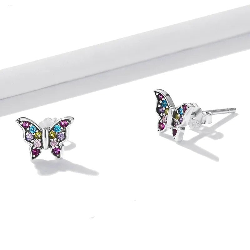 Butterfly Dragonfly Bee Insects Studs Earrings