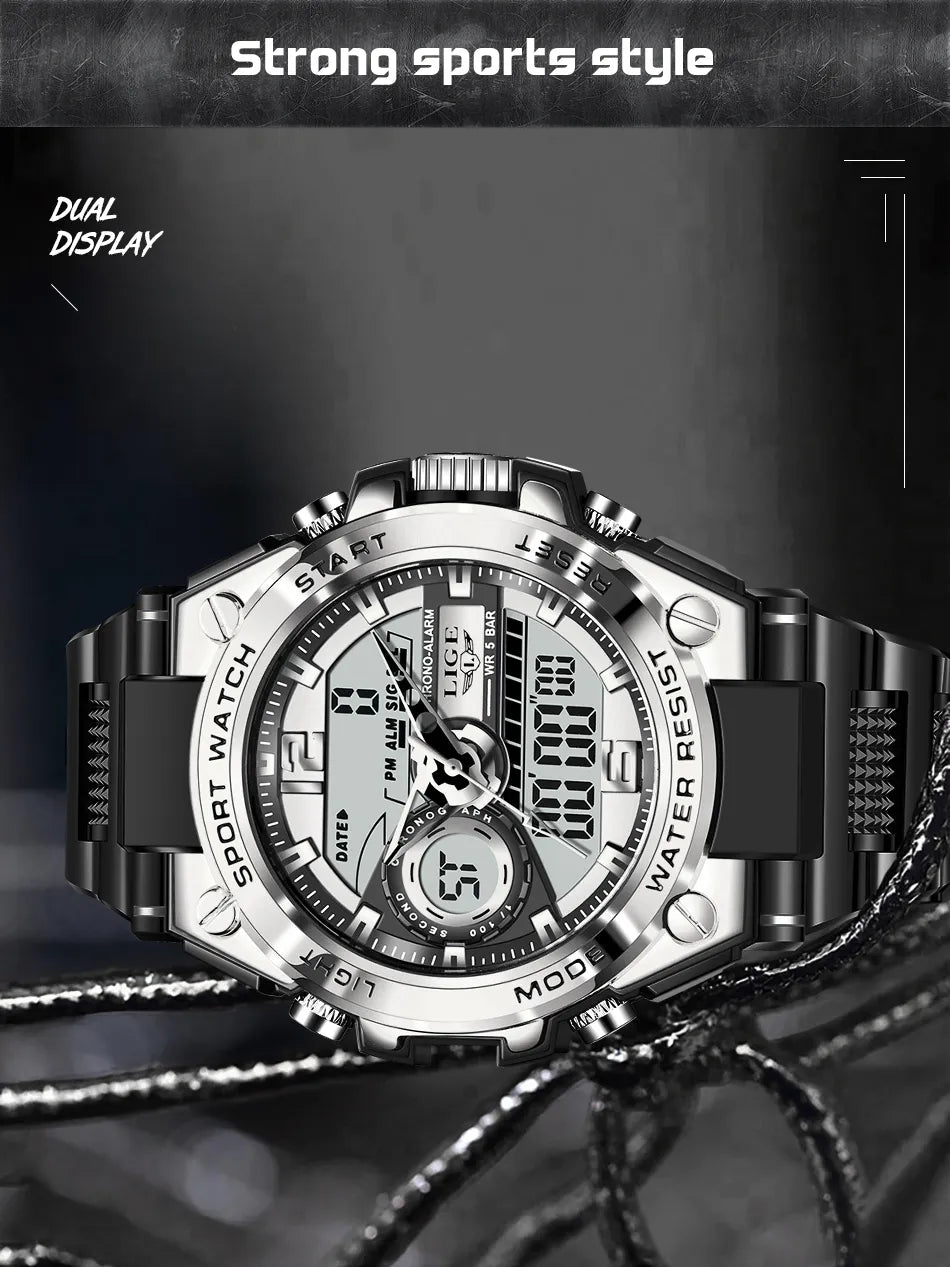 Quartz Digital Waterproof Watch
