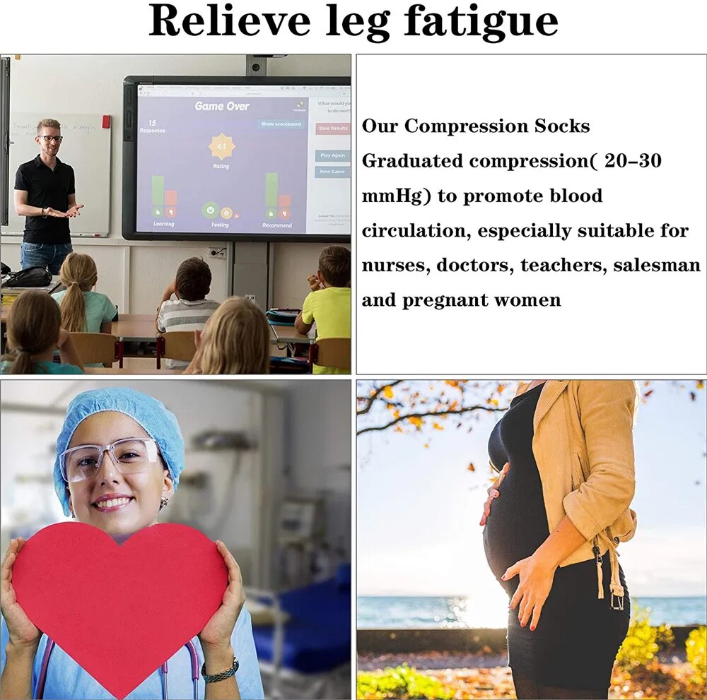 Happy Compression Socks Anti-Fatigue Relief for All
