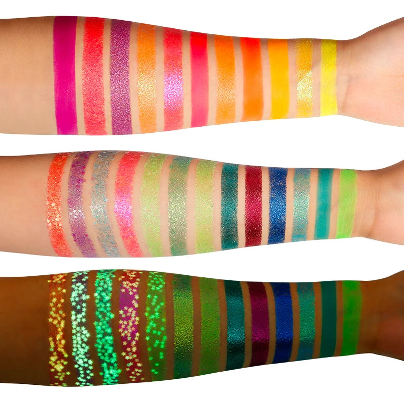 Sombra de ojos con brillo UV y retroiluminación resistente al agua