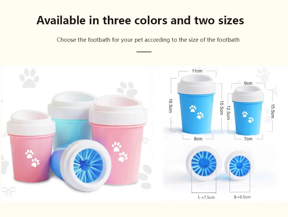 Portable Dog Paw Cleaner Easy Foot Wash for Pets