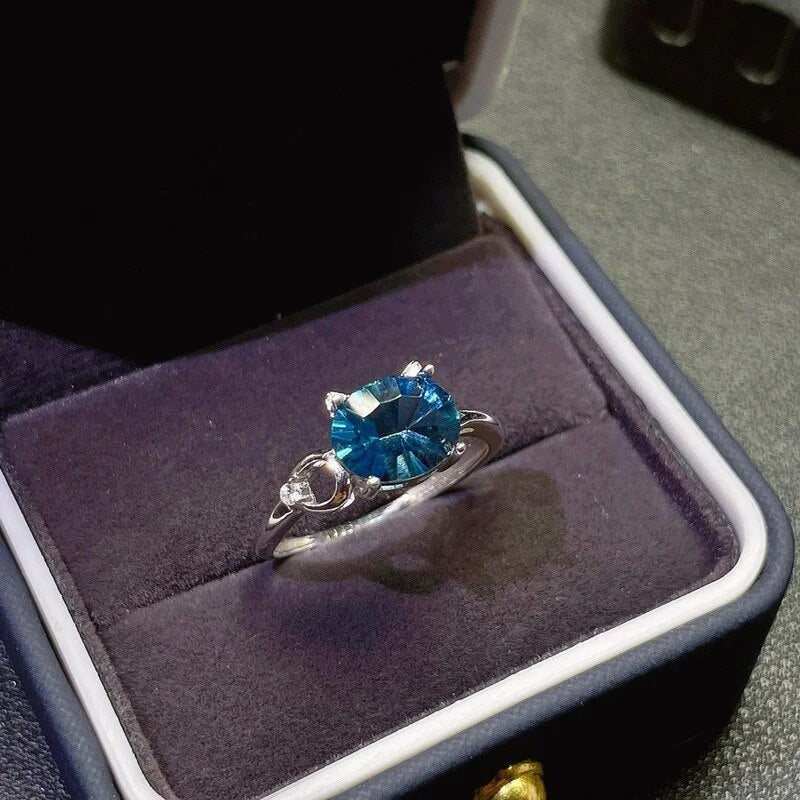 Simple Stylish, Natural Topaz Ring, Beautiful Color