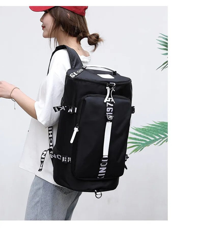 Travel Bucket Backpack Printing  Bag