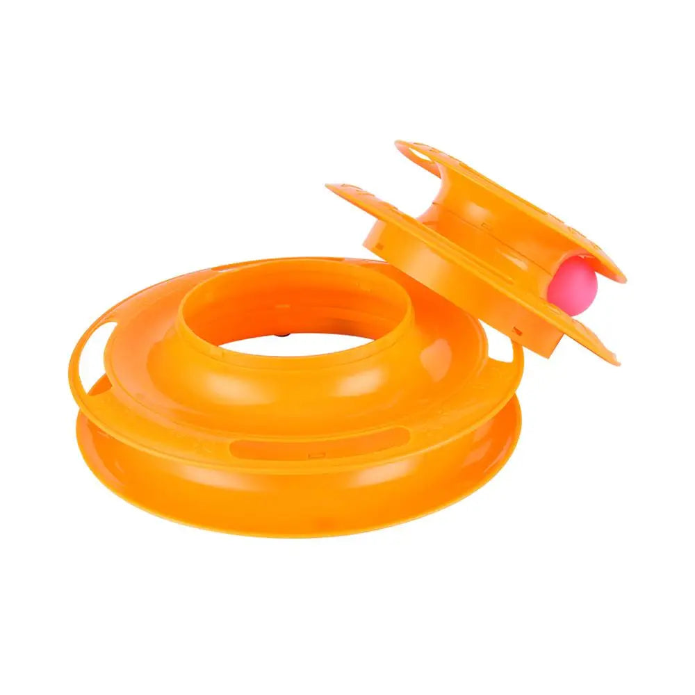 Three Levels Pet Cat Toy Tower Tracks